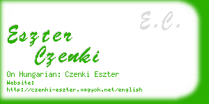 eszter czenki business card